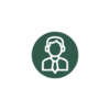 Live chat icon man